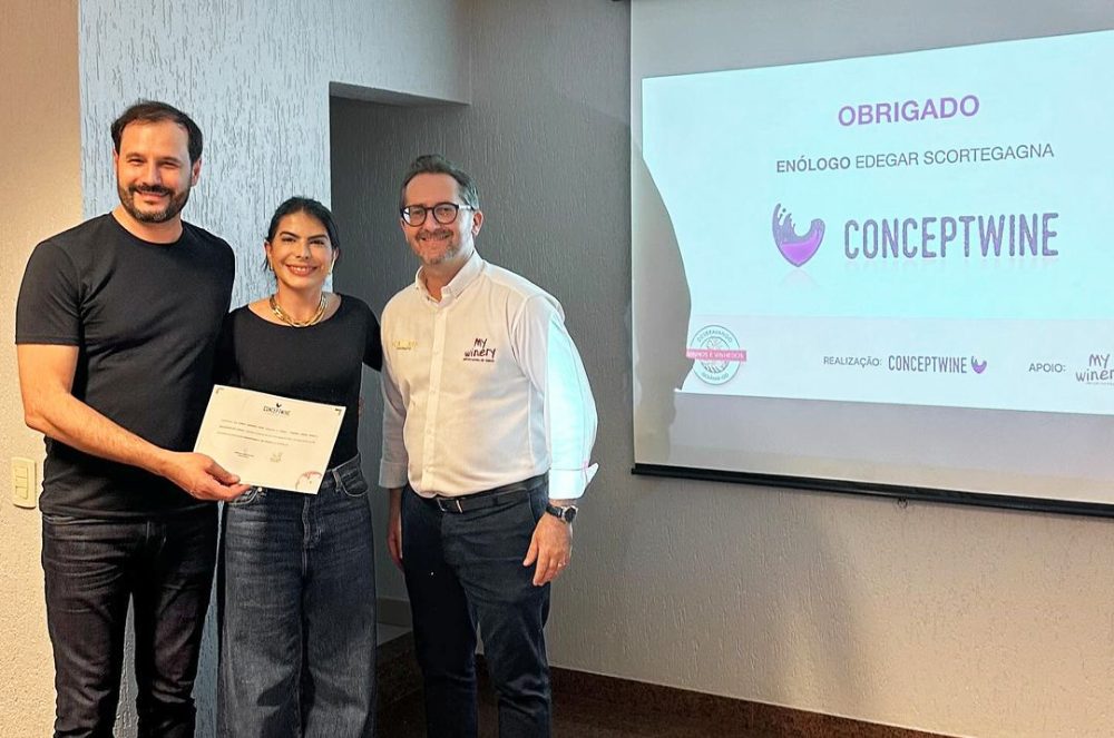 Camila Cenci conclui com sucesso Curso "Aromas, Vinhos Tintos e Maturação dos Vinhos", organizado pela Conceptwine